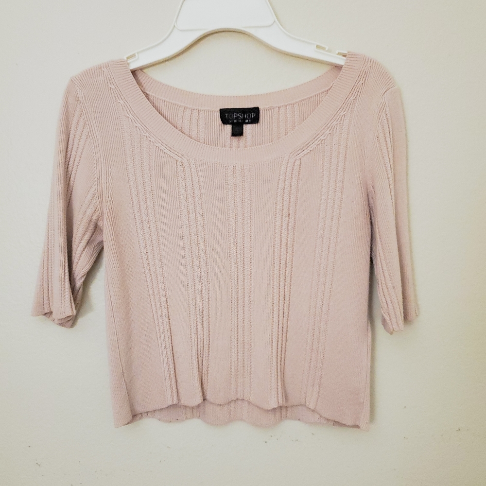 Pink crop top